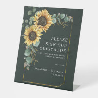 Floral Sunflower Eucalyptus Botanical