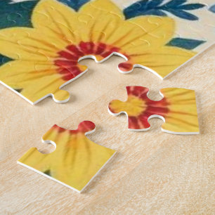 Floral Sunflower Folk Art Puzzle