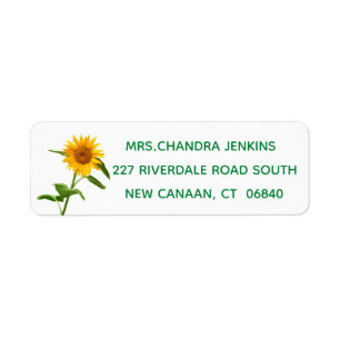 Floral Sunflower Yellow And Green Flowers