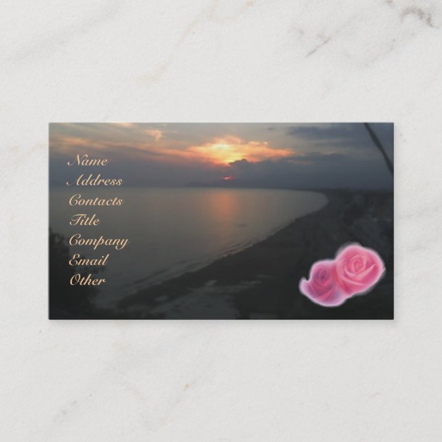 Floral Sunshine Business Card (Front)