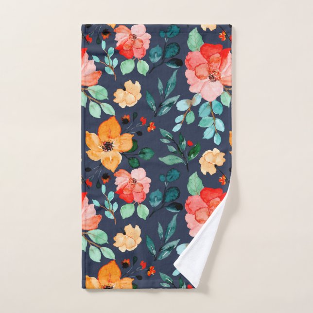 Floral Surface Motif - Mode Printemps Décoratif (Serviette à main)