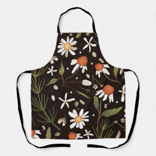 Floral Surface Pattern Fashion Spring Apron