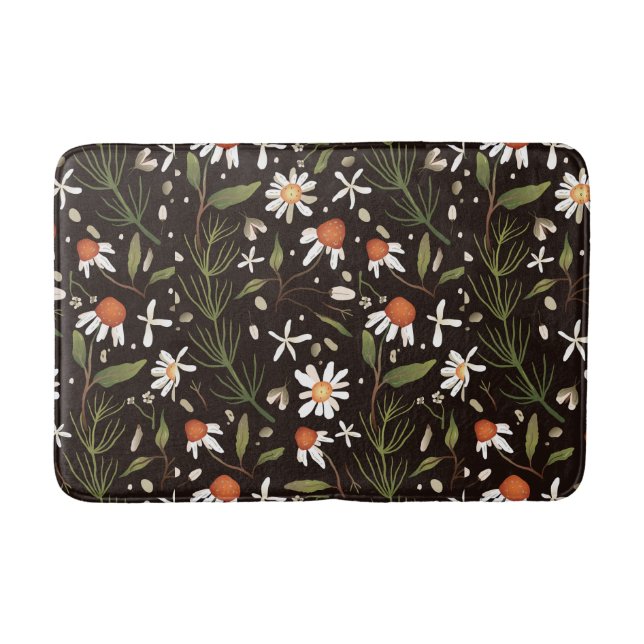 Floral Surface Pattern Fashion Spring   Bath Mat (Front)