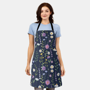 Floral Surface Pattern-Fashion Spring Flowers      Apron