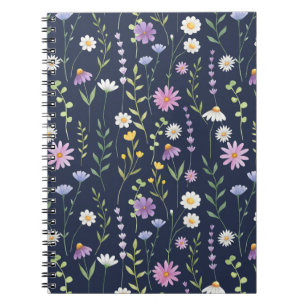 Floral Surface Pattern-Fashion Spring Flowers Notebook