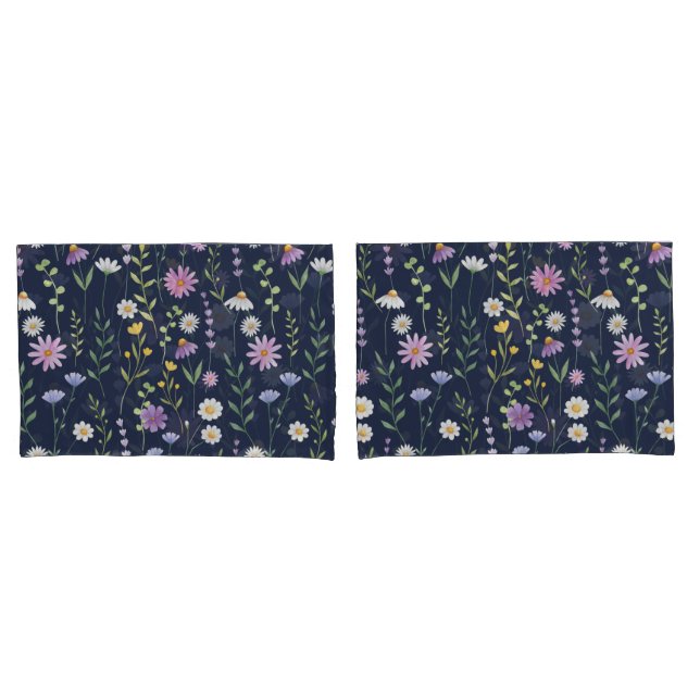 Floral Surface Pattern-Fashion Spring Flowers      Pillowcase (Front-Set)
