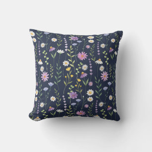 Floral Surface Pattern-Fashion Spring Flowers Throw Pillow