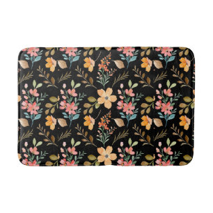 Floral Surface Pattern- Fashion Watercolor Spring Bath Mat