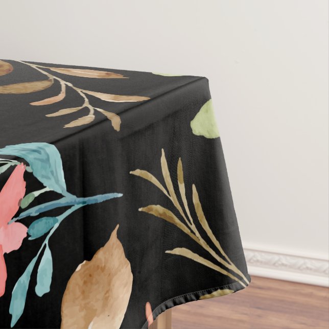 Floral Surface Pattern- Fashion Watercolor Spring  Tablecloth (In Situ)