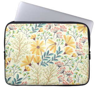 Floral Surface Pattern- Stylish Abstract Wallpaper Laptop Sleeve