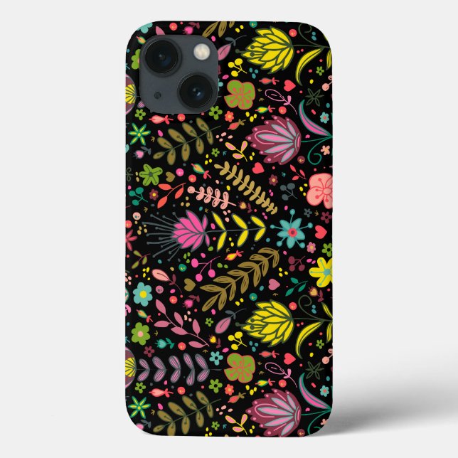 Floral Surface Pattern- Stylish Flowers Wallpaper  Case-Mate iPhone Case (Back)
