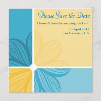 Floral Sweep Please Save the Date Invite