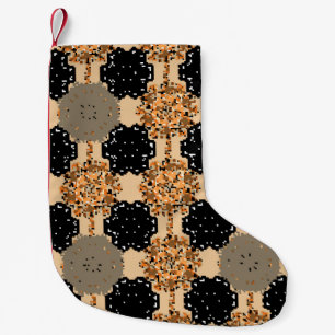 Floral sweet seamless background. Pretty vintage f Small Christmas Stocking