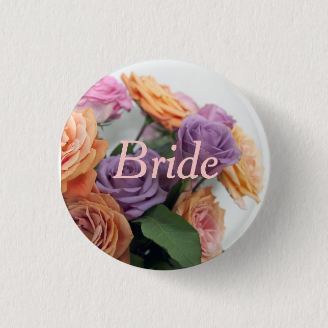 Floral Sweetness 1 Inch Round Button (Front)