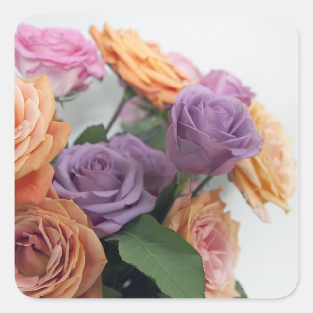 Floral Sweetness Square Sticker (Front)