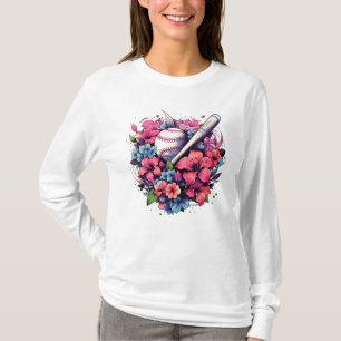 Floral Swing: Baseball Floral T-Shirt