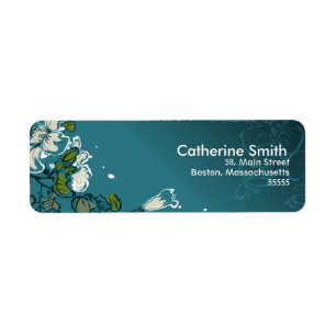 Floral Swirl Customizable Address Labels