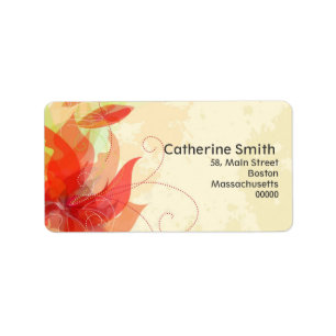 Floral Swirl Customizable Address Labels