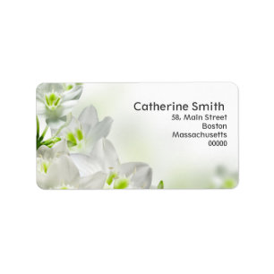 Floral Swirl Customizable Address Labels