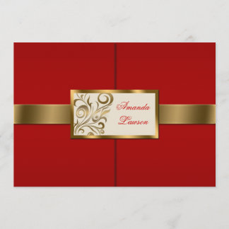 Floral Swirls Invitation