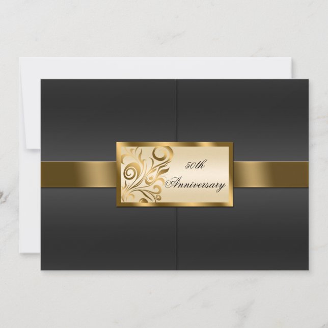 Floral Swirls Invitation (Front)