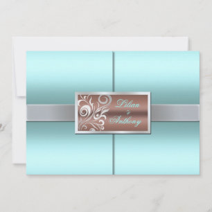 Floral Swirls Wedding Invitation