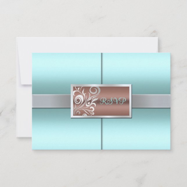 Floral Swirls Wedding RSVP (Front)