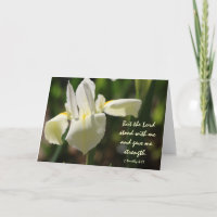 Floral Sympathy, Scripture Verse on God's Strength