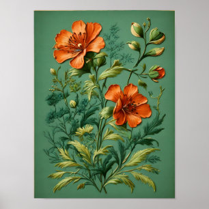 Floral Symphony Harmony Poster