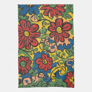 Floral Symphony Kitchen Towel