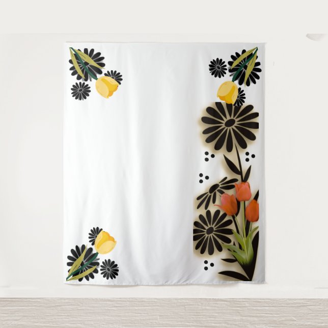 "Floral Symphony" Tapestry (Front)