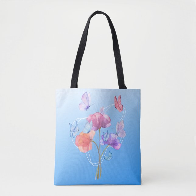 Floral Symphony Tote Bag (Front)