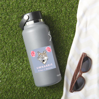 Floral T-Wolves Sticker