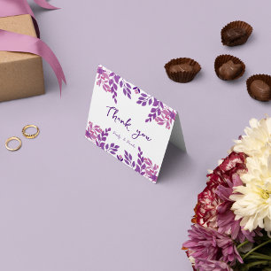Floral Table Thank You Card