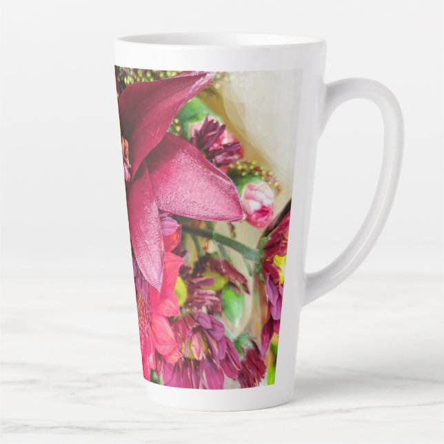 floral tall latte mug (Right)