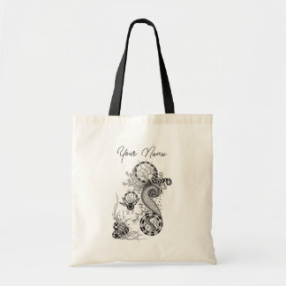 Floral Tangle Drawing -  Tote Bag