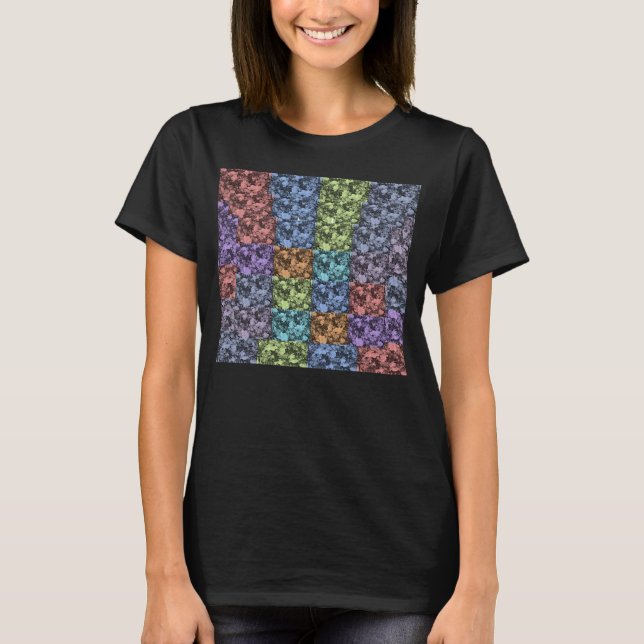 Floral Tank Top  (Black) - Multi-Coloured (Front)