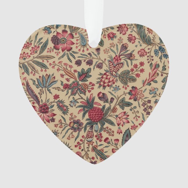 Floral Tapestry Needlework Flower Art Ornament (Front)