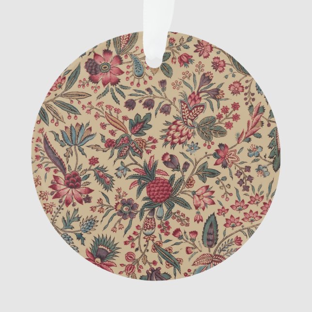 Floral Tapestry Needlework Flower Art Ornament (Front)