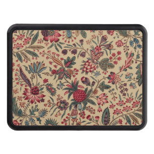 Floral Tapestry Needlework Flower Art Trailer Hitch Cover