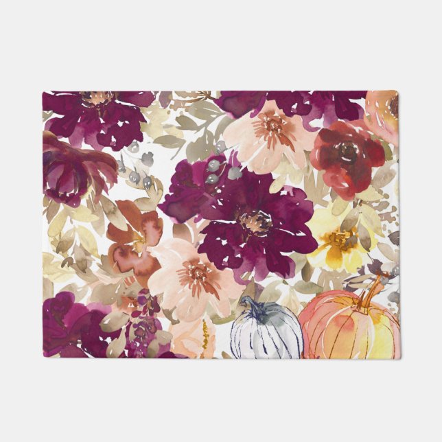 Floral Tattoo Doormat (Front)