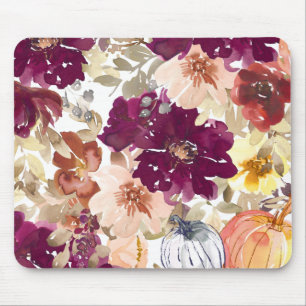 Floral Tattoo Mouse Pad