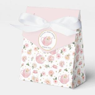 Floral Tea Party Baby Shower Favour Box