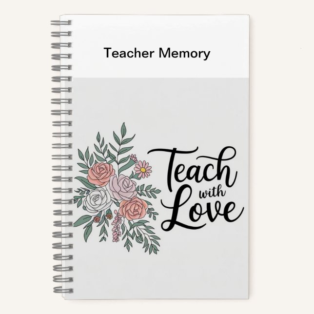 Floral Teacher’s Notebook (Front)