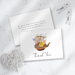 Floral Teapot Bridal Shower Tea Party Thank You Card<br><div class="desc">Send thanks to friends and family for celebrating with you with this beautiful bridal shower thank you card.</div>