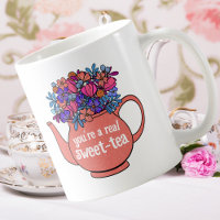 Floral Teapot Sweet Tea Personalized Party Favour