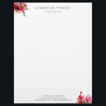 Floral Template Elegant Modern Simple Professional Letterhead<br><div class="desc">Floral Template Elegant Modern Simple Professional Letterhead.</div>