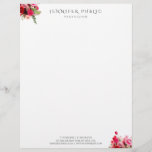 Floral Template Elegant Modern Simple Professional Letterhead<br><div class="desc">Floral Template Elegant Modern Simple Professional Letterhead.</div>