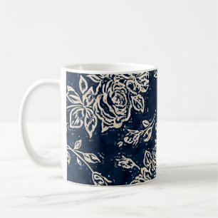 Floral texture repeat modern patternbackground,bat coffee mug