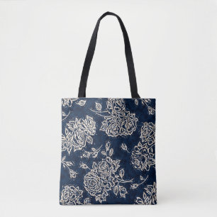 Floral texture repeat modern patternbackground,bat tote bag